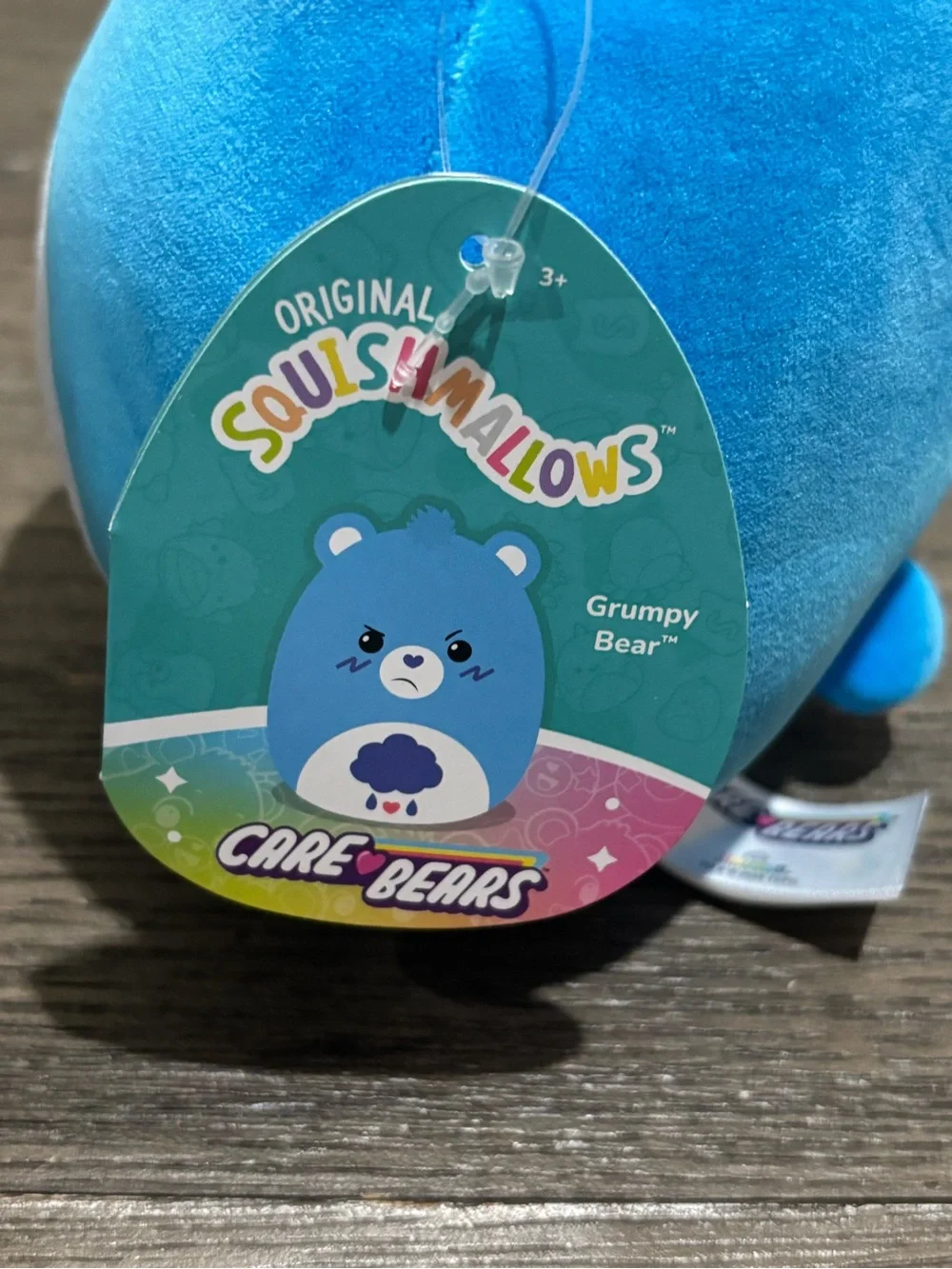 Care Bears Squishmallows • Blue Grumpy Bear 8 inch Plush